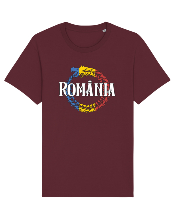 cu iz românesc: România - dragon tricolor Burgundy