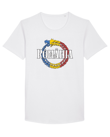 cu iz românesc: România - dragon tricolor White