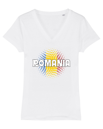 cu iz românesc: România - fundal tricolor #1 White