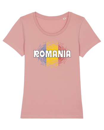 cu iz românesc: România - fundal tricolor #2 Canyon Pink