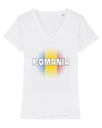 cu iz românesc: România - fundal tricolor #3 White