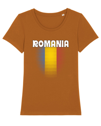 cu iz românesc: România - fundal tricolor #4 Roasted Orange
