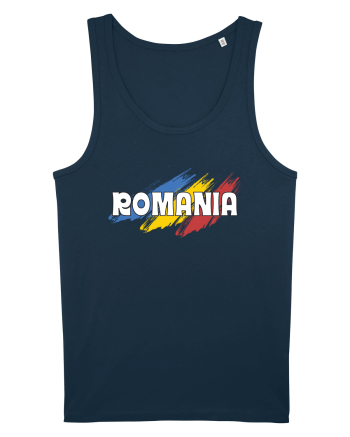 cu iz românesc: România - fundal tricolor #5 Navy