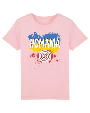 cu iz românesc: România - fundal tricolor #6 Cotton Pink