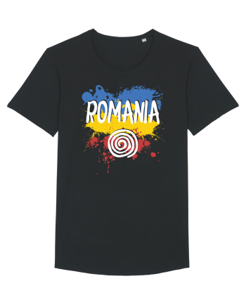 cu iz românesc: România - fundal tricolor #6 Black