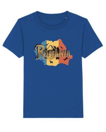 cu iz românesc: România - hartă decorată Majorelle Blue