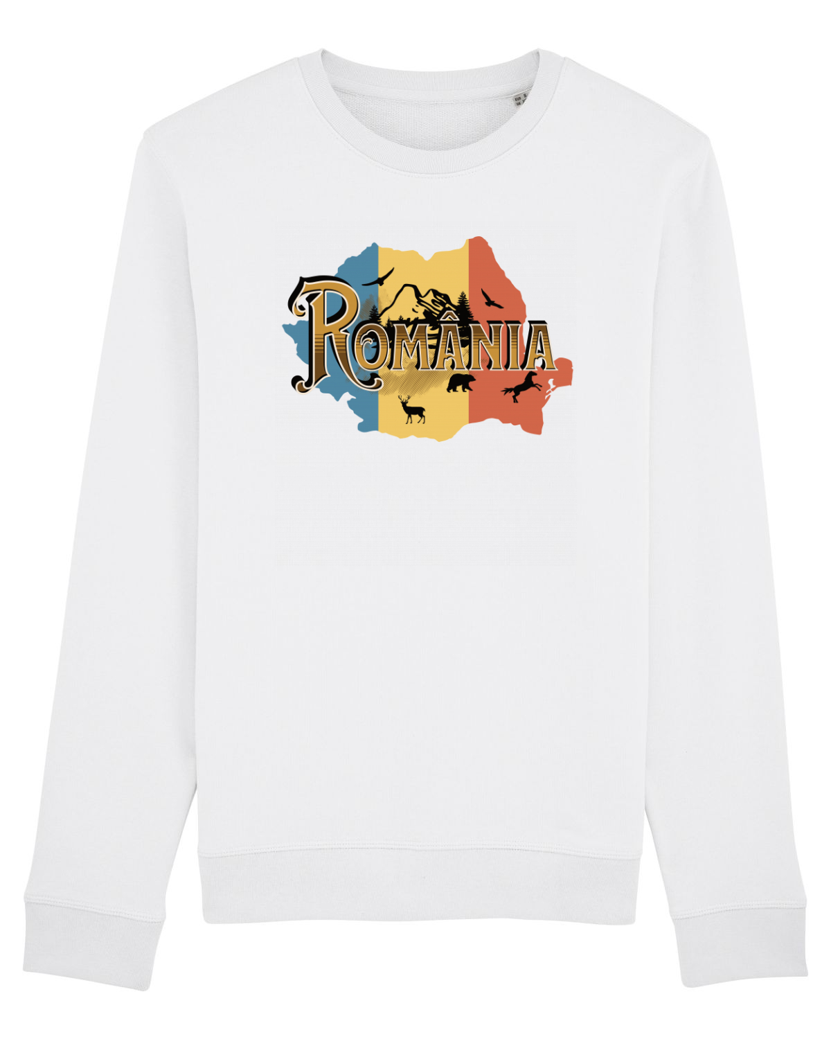 Bluză mânecă lungă Unisex Rise White