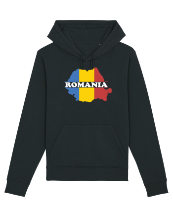 cu iz românesc: România - hartă tricoloră Black