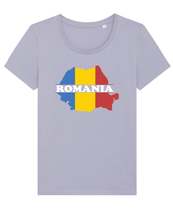 cu iz românesc: România - hartă tricoloră Lavender