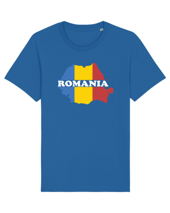 cu iz românesc: România - hartă tricoloră Royal Blue