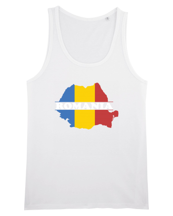 cu iz românesc: România - hartă tricoloră White