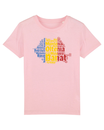 cu iz românesc: România - regiuni geografice Cotton Pink