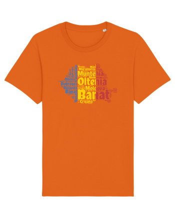 cu iz românesc: România - regiuni geografice Bright Orange
