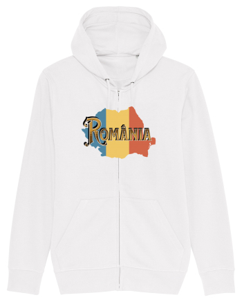 cu iz românesc: România - text decorativ White