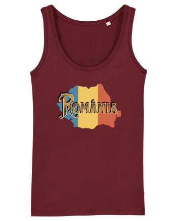 cu iz românesc: România - text decorativ Burgundy