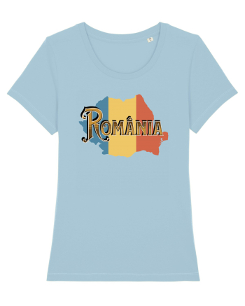 cu iz românesc: România - text decorativ Sky Blue