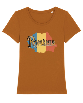 cu iz românesc: România - text decorativ Roasted Orange