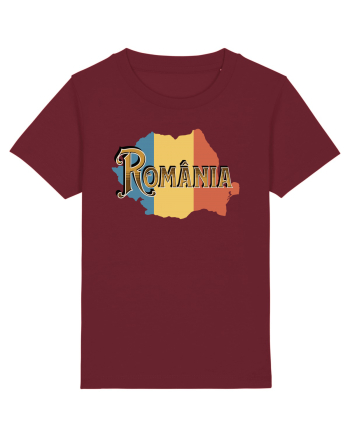cu iz românesc: România - text decorativ Burgundy