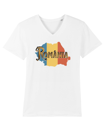 cu iz românesc: România - text decorativ White
