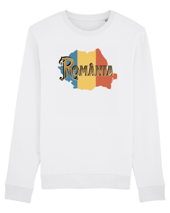 cu iz românesc: România - text decorativ White