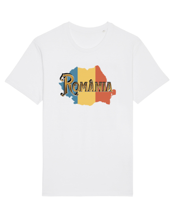 cu iz românesc: România - text decorativ White