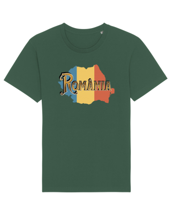 cu iz românesc: România - text decorativ Bottle Green