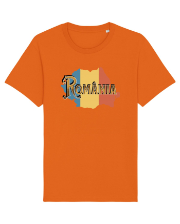 cu iz românesc: România - text decorativ Bright Orange