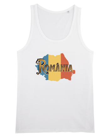 cu iz românesc: România - text decorativ White