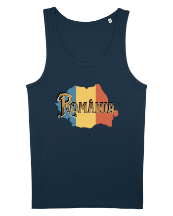 cu iz românesc: România - text decorativ Navy