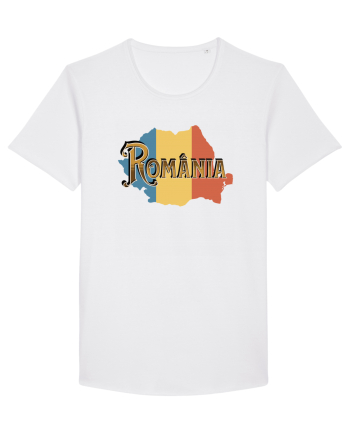cu iz românesc: România - text decorativ White