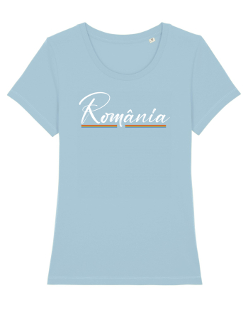 cu iz românesc: România subliniată Sky Blue