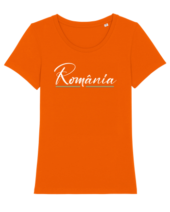 cu iz românesc: România subliniată Bright Orange