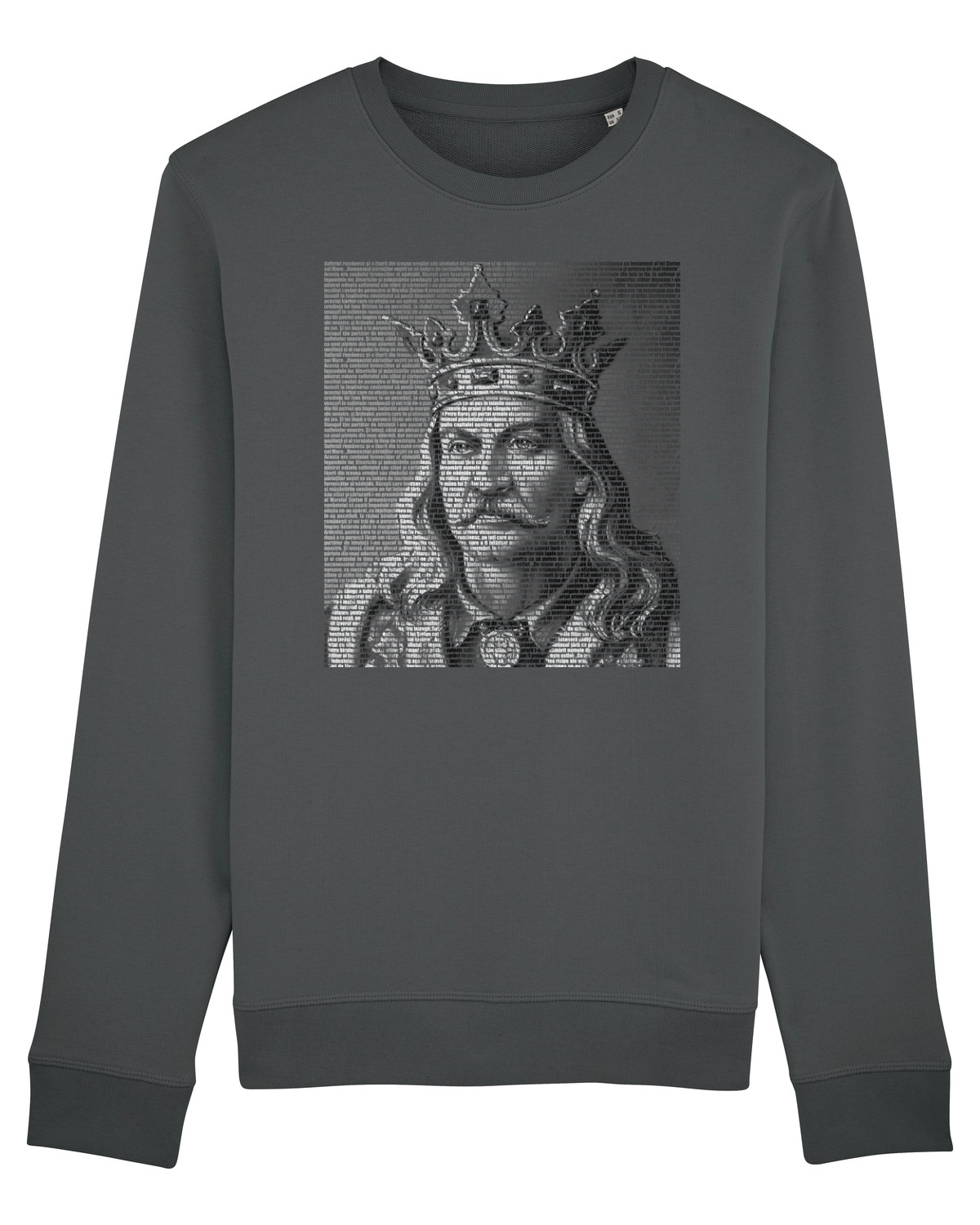 Bluză mânecă lungă Unisex Rise Anthracite