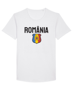 cu iz românesc: Suporter România Tricou mânecă scurtă guler larg Bărbat Skater