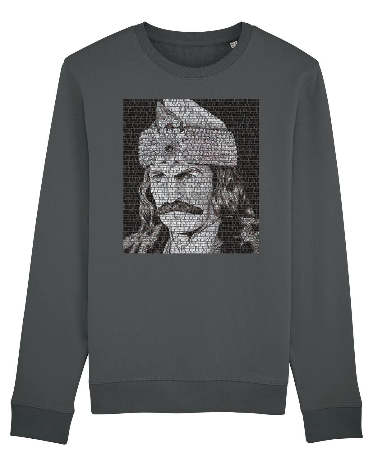Bluză mânecă lungă Unisex Rise Anthracite