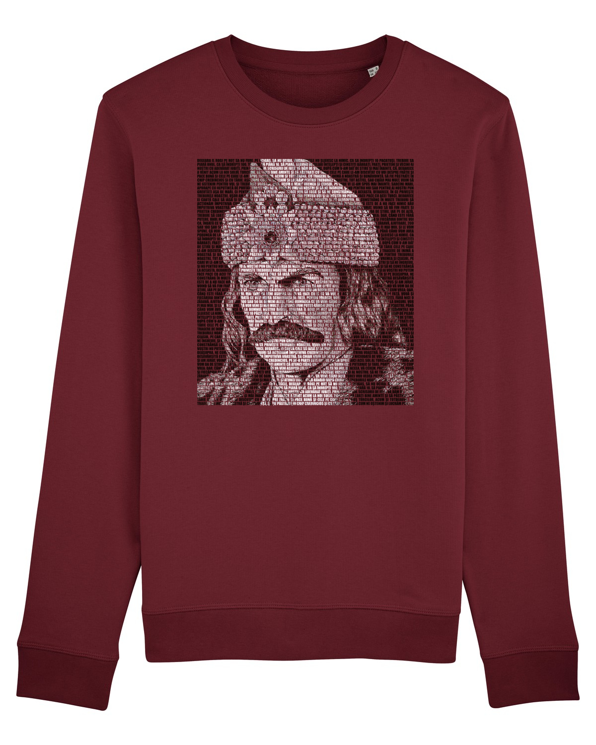 Bluză mânecă lungă Unisex Rise Burgundy