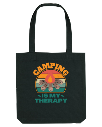 Camping Is My Therapy Black
