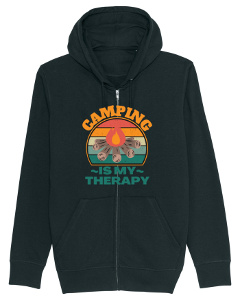 Camping Is My Therapy Black