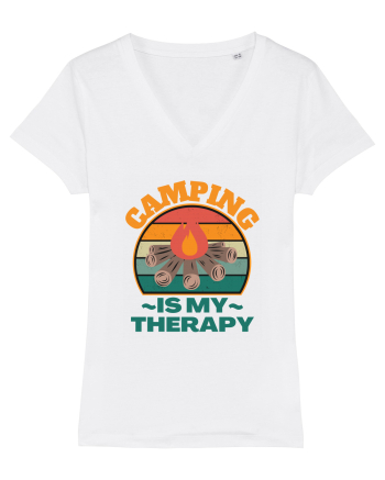 Camping Is My Therapy White