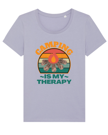 Camping Is My Therapy Lavender