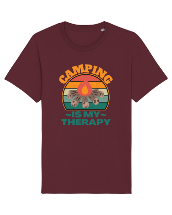 Camping Is My Therapy Burgundy