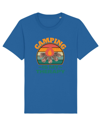 Camping Is My Therapy Royal Blue