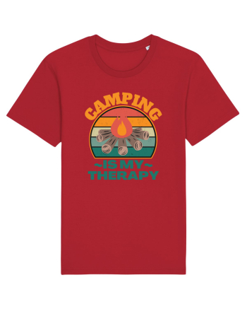 Camping Is My Therapy Red