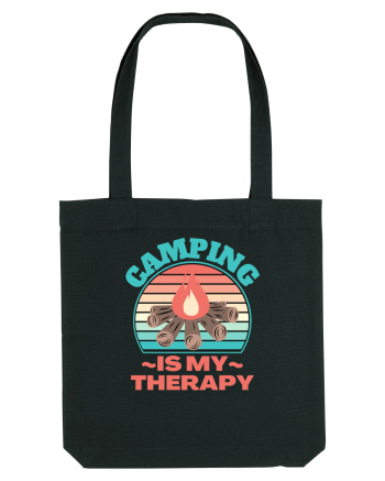 Camping Is My Therapy Black