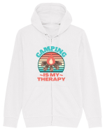 Camping Is My Therapy Hanorac cu fermoar Unisex Connector
