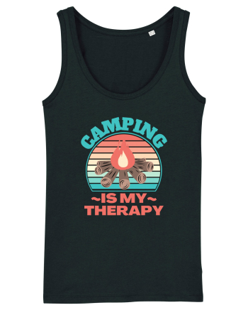 Camping Is My Therapy Black