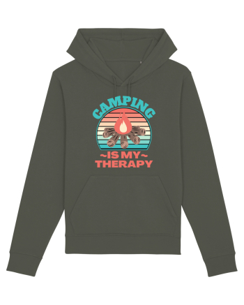 Camping Is My Therapy Khaki