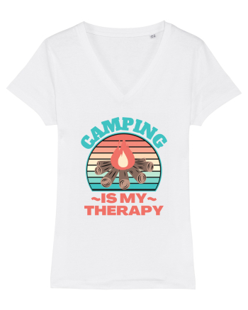 Camping Is My Therapy White