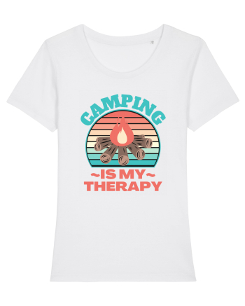 Camping Is My Therapy White