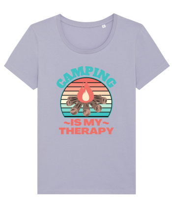 Camping Is My Therapy Lavender